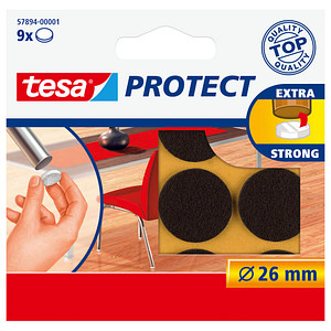 tesa Protect® Filzgleiter Kunststoff Ø 2,6 cm, 9 St. von Tesa