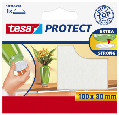 tesa Protect Filzgleiter, weiß, Durchmesser: 22 mm von Tesa