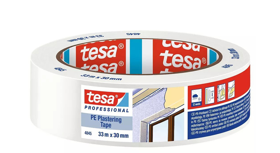 tesa Putzband 4845, glatt, 50 mm x 33 m, weiß von Tesa