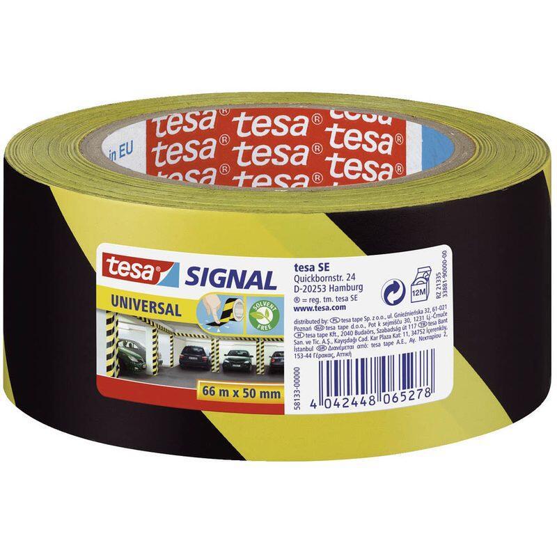 tesa Warnklebeband Signal UNIVERSAL schwarz/gelb 50,0 mm x 66,0 m 1 Rolle tesa Warnklebeband Signal UNIVERSAL schwarz/gelb 50,0 mm x 66,0 m 1 Rolle von Tesa
