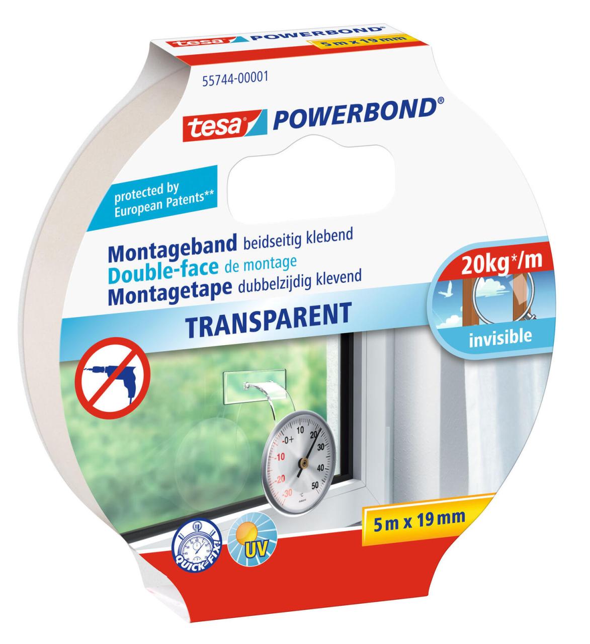 tesa doppelseitiges Klebeband 19 mm x 5 m transparent tesa doppelseitiges Klebeband 19 mm x 5 m transparent von Tesa