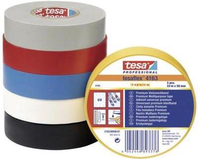 tesaflex® 4163 (L x B) 33 m x 25 mm Schwarz PVC 4163-06-02 Inhalt: 1 Rolle(n) (4163-06-02) von Tesa