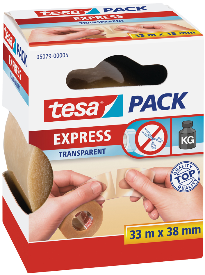 tesapack Verpackungsklebeband Express , von Hand einreißbar, tesapack Verpackungsklebeband Express , von Hand einreißbar, von Tesa