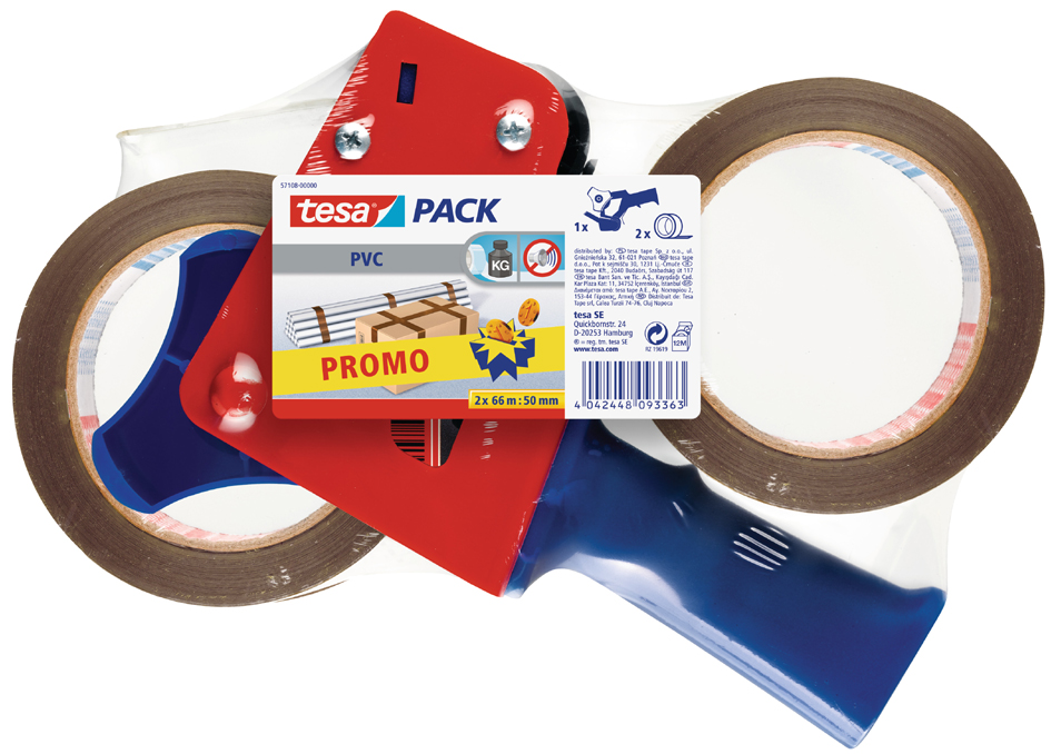 tesapack Verpackungsklebeband & -Handabroller Spar-Set von Tesa