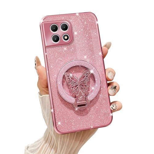 Tesazxcn Butterfly Holder Handyhülle für T-Mobile Revvl 7 5G (Roségold) von Tesazxcn
