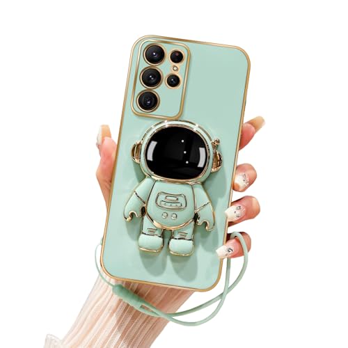 Tesazxcn Handyhülle für Samsung Galaxy S22 Ultra (Cyan) von Tesazxcn