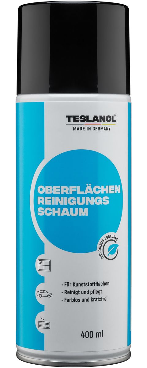 TESLANOL 26012 Oberflächen Reinigungsschaum, 400 ml von Teslanol