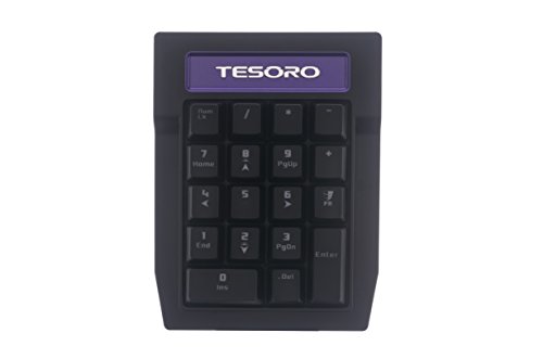 TESORO Tizona Numpad braun Schalter numerische Tastatur schwarz von Tesoro