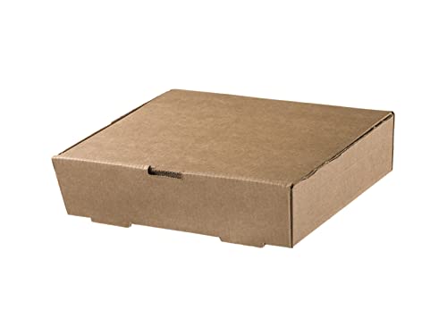 Tessera Bio Products Q2161754KFSC Kraftpapier Foodbox, Rechteckig, FSC Zertifiziert, Naturfarbe, 21.6cm Länge, 17cm Breite, 5.4cm Höhe, 100 pcs von Tessera Bio Products