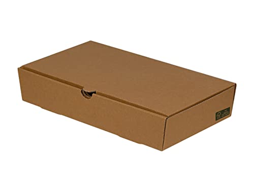 Tessera Bio Products Q271555K Kraftpapier Foodbox zum Falten, Mittel, FSC Zertifiziert, Naturfarbe, 27cm Länge, 15.5cm Breite, 5cm Höhe, 100 pcs von Tessera Bio Products