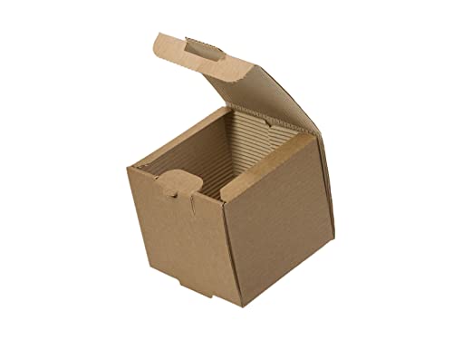 Tessera Bio Products QWSB Kraftpapier 2-Lagige Burgerbox, Naturfarbe, 13.2cm Länge, 12.8cm Breite, 8.8cm Höhe, 100 pcs Tessera Bio Products QWSB Kraftpapier 2-Lagige Burgerbox, Naturfarbe, 13.2cm Länge, 12.8cm Breite, 8.8cm Höhe, 100 pcs von Tessera Bio Products