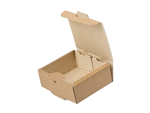 Tessera Bio Products QWSPT42 Kraftpapier 2-Lagige Pommes Einzelportion Foodbox, Naturfarbe, 13.8cm Länge, 11.5cm Breite, 5cm Höhe, 100 pcs von Tessera Bio Products