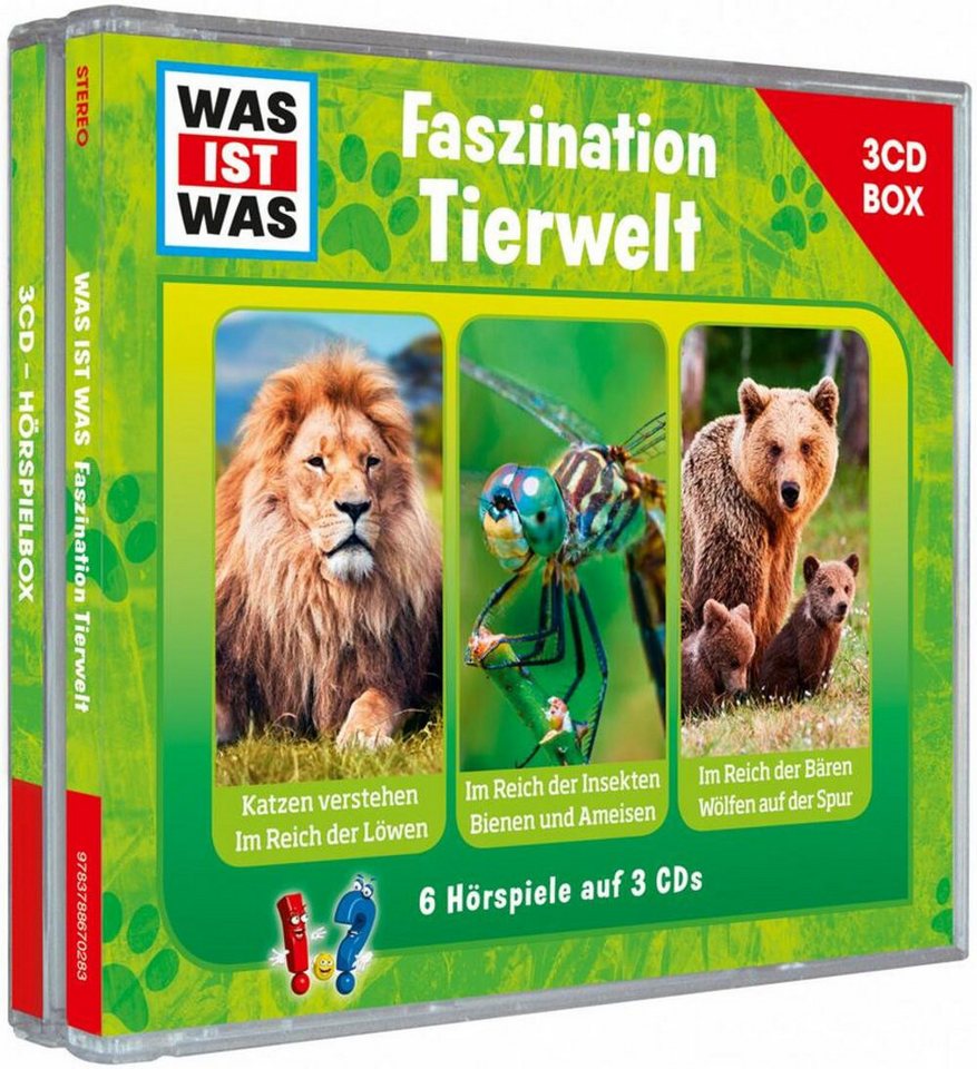 Tessloff Verlag Hörspiel WAS IST WAS 3-CD-Hörspielbox Faszination Tierwelt von Tessloff Verlag