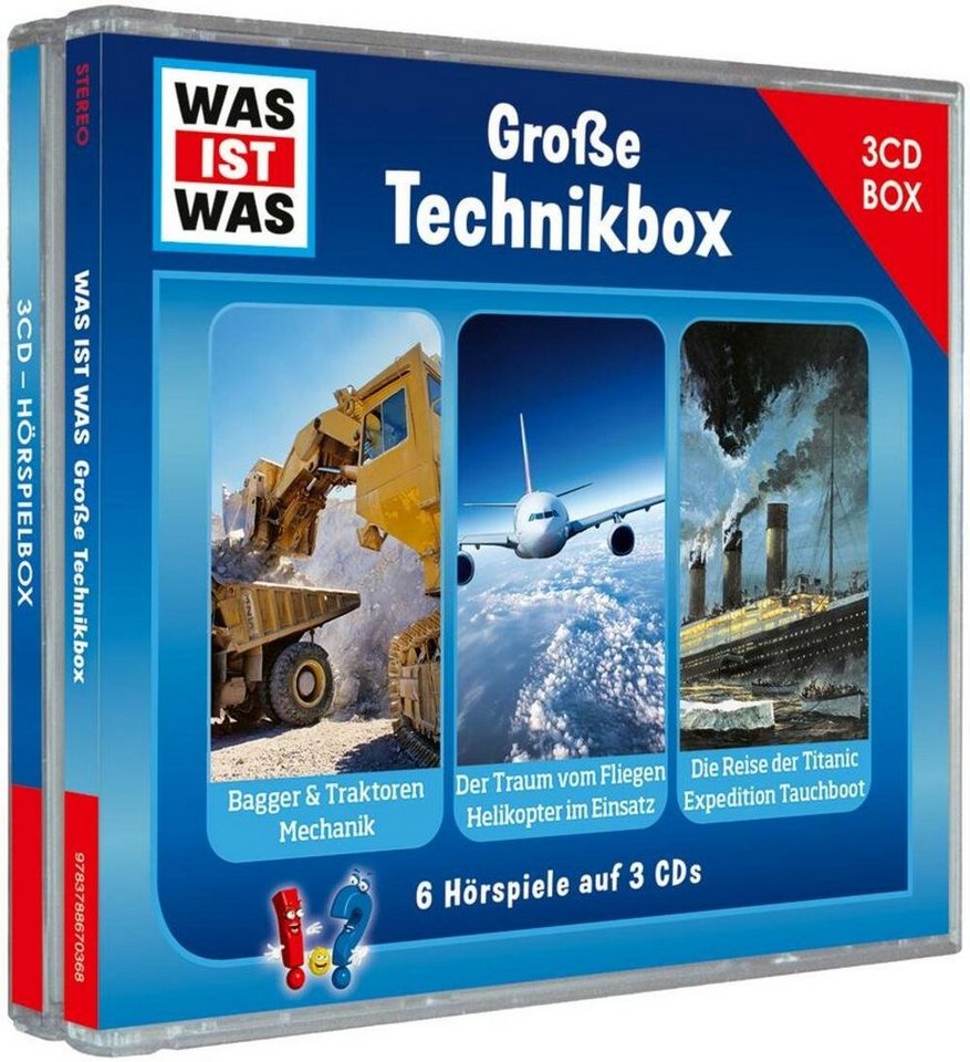 Tessloff Verlag Hörspiel WAS IST WAS 3-CD Hörspielbox. Große Technikbox Tessloff Verlag Hörspiel WAS IST WAS 3-CD Hörspielbox. Große Technikbox von Tessloff Verlag