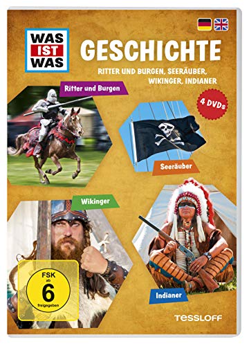 Was Ist Was DVD Geschichte. Ritter und Burgen, Seeräuber, Wikinger, Indianer von Tessloff