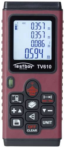 Testboy TV 610 Laser-Entfernungsmesser Messbereich (max.) (Details) 60m von Testboy