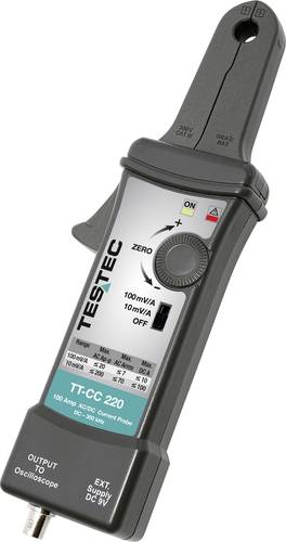 Testec TT-CC 220 Stromzangenadapter Messbereich A/AC (Bereich): 50mA - 100A Messbereich A/DC (Bereic von Testec