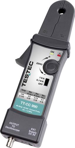 Testec TT-CC 990 Stromzangenadapter Messbereich A/AC (Bereich): 10mA - 40A Messbereich A/DC (Bereich von Testec