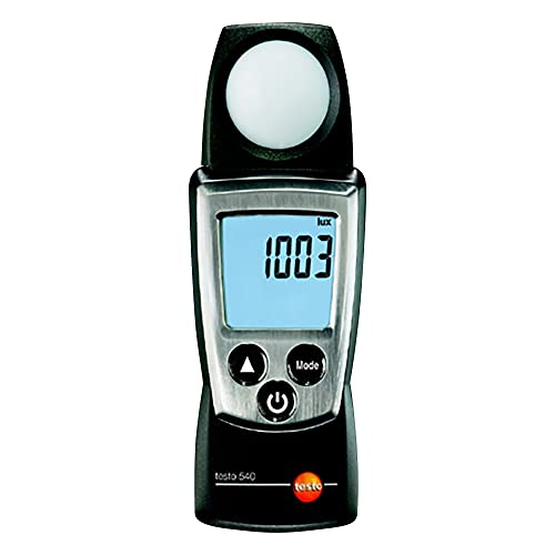 Testo 0560 0540 540 handliches Beleuchtungsstärke-Messgerät, inklusive Schutzkappe, Kalibrier-Protokoll und Batterien von Testo AG