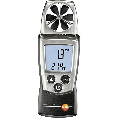 Testo 0560 4101 410-1 Flügelrad-Anemometer mit integriertem NTC Luft-Thermometer, inklusive Schutzkappe, Kalibrier-Protokoll und Batterien Testo 0560 4101 410-1 Flügelrad-Anemometer mit integriertem NTC Luft-Thermometer, inklusive Schutzkappe, Kalibrier-Protokoll und Batterien von Testo AG