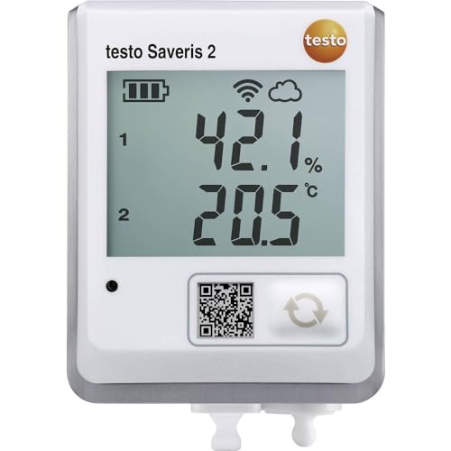 testo - Saveris 2-H2 - 0572 2035 - Funk-Datenlogger, Temperatur- und Feuchtefühler zur Überwachung von Temperatur und Luftfeuchtigkeit von Testo AG