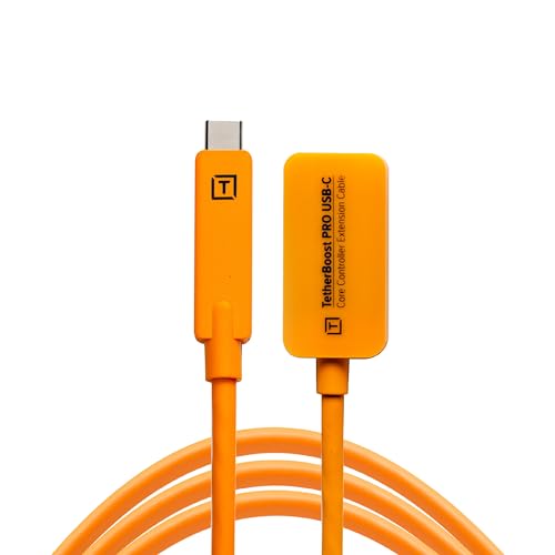 Tether Tools TetherBoost Pro USB-C Core Controller Extension Cable - Verlängerung für USB-C Kabel (orange) von Tether Tools