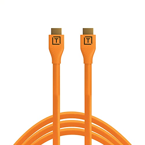 Tether Tools TetherPro HDMI-Netzwerkkabel 2.0 auf HDMI 2.0, 4,6 m, Orange von Tether Tools