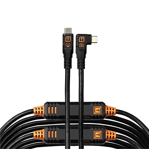 Tether Tools TetherPro Optima Exklusive USB-Datenübertragung, 10 G, 9,4 m, gerade auf rechtwinkliges Kabel, Schwarz Tether Tools TetherPro Optima Exklusive USB-Datenübertragung, 10 G, 9,4 m, gerade auf rechtwinkliges Kabel, Schwarz von Tether Tools