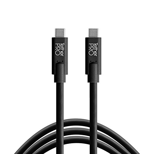 Tether Tools TetherPro USB-C auf USB-C Kabel, 4,6 m, Schwarz von Tether Tools