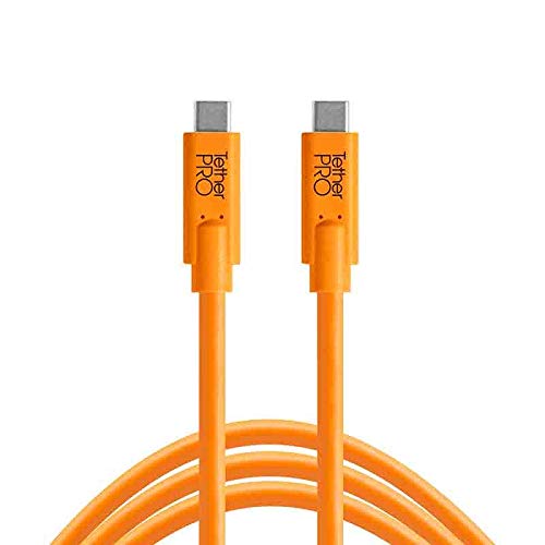 Tether Tools USB-Kabel, 90 cm, Orange, für USB-C an USB-C, 10 Gbps, für Laptop und PC von Tether Tools