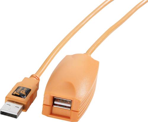 Tether Tools USB-Kabel USB 2.0 USB-A Stecker, USB-A Buchse 5.00m Orange Aktiv mit Signalverstärkung von Tether Tools