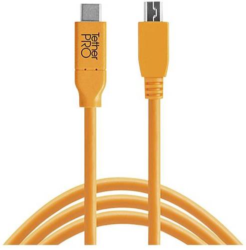 Tether Tools USB-Kabel USB 2.0 USB-C® Stecker, USB-Mini-B Stecker 4.60m Orange CUC2415-ORG von Tether Tools