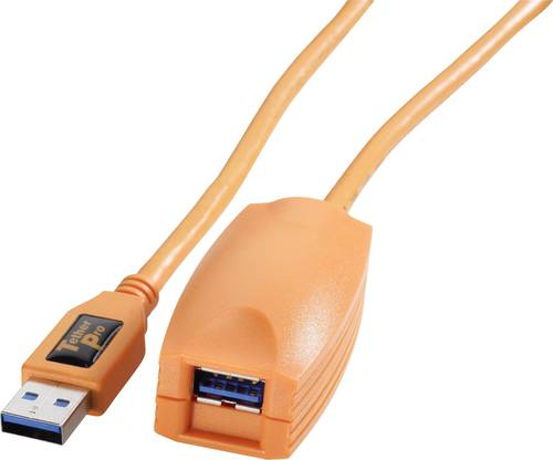 Tether Tools USB-Kabel USB 3.2 Gen1 (USB 3.0 / USB 3.1 Gen1) USB-A Stecker, USB-A Buchse 5.00m Orang von Tether Tools