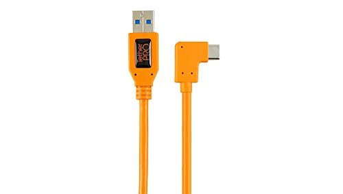 Tether Tools USB-Kabel USB-A Stecker, USB-C® Stecker 0.50m Orange 90° nach rechts gewinkelt TET-CU von Tether Tools