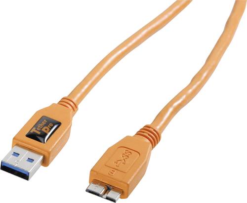 Tether Tools USB-Kabel USB-A Stecker, USB-Micro-B 3.0 Stecker 4.60m Orange CU5454 von Tether Tools