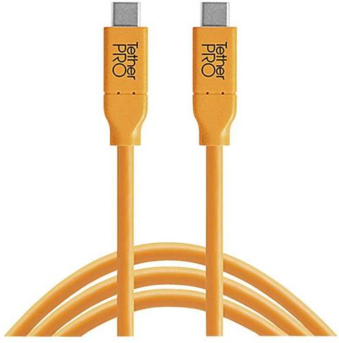 Tether Tools USB-Kabel USB-C® Stecker, USB-C® Stecker 4.60m Orange CUC15-ORG von Tether Tools