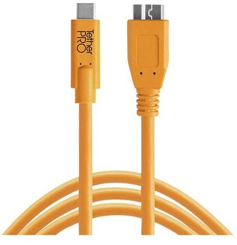 Tether Tools USB-Kabel USB-C® Stecker, USB-Micro-B 3.0 Stecker 4.60m Orange CUC3315-ORG von Tether Tools