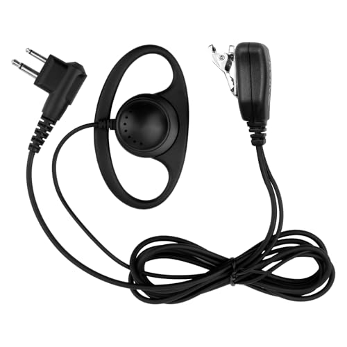 2-poliger Funk-Ohrhörer für Motorola CP040, DP1400, GP300, GP88, GP68, CT150, Zwei-Wege-Radio, Walkie-Talkie-Headset, D-Form, Sicherheits-Ohrhörer mit Inline-PTT-Mikrofon für Bodyguard, Polizei 2-poliger Funk-Ohrhörer für Motorola CP040, DP1400, GP300, GP88, GP68, CT150, Zwei-Wege-Radio, Walkie-Talkie-Headset, D-Form, Sicherheits-Ohrhörer mit Inline-PTT-Mikrofon für Bodyguard, Polizei von Teuena