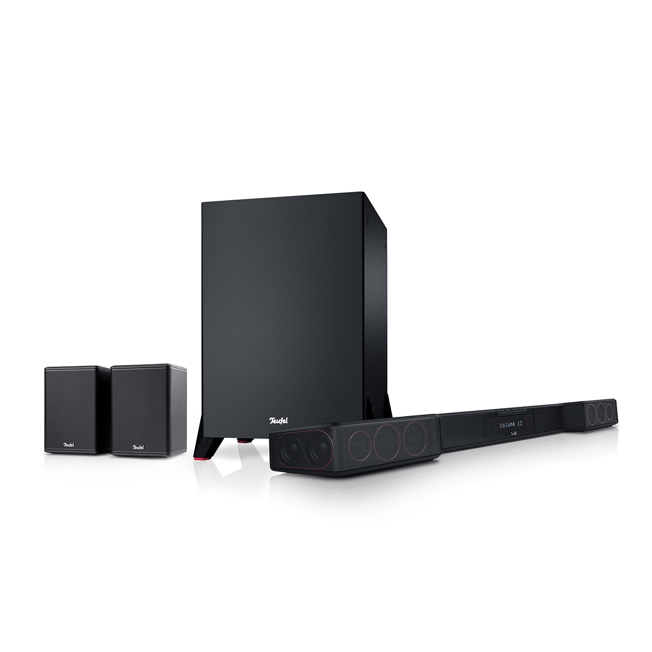 Teufel CINEBAR DUETT Surround Power Edition "4.1-Set" T 8 Subwoofer 2-Wege-System Dynamore Ultra Technologie Schwarz Teufel CINEBAR DUETT Surround Power Edition "4.1-Set" T 8 Subwoofer 2-Wege-System Dynamore Ultra Technologie Schwarz von Teufel