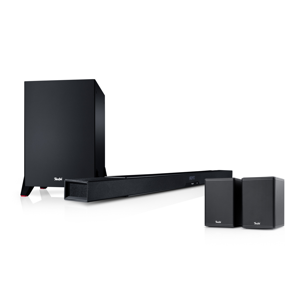 Teufel CINEBAR LUX Surround Ambition "5.1-Set" kabellos 2-Wege-System Schwarz Teufel CINEBAR LUX Surround Ambition "5.1-Set" kabellos 2-Wege-System Schwarz von Teufel