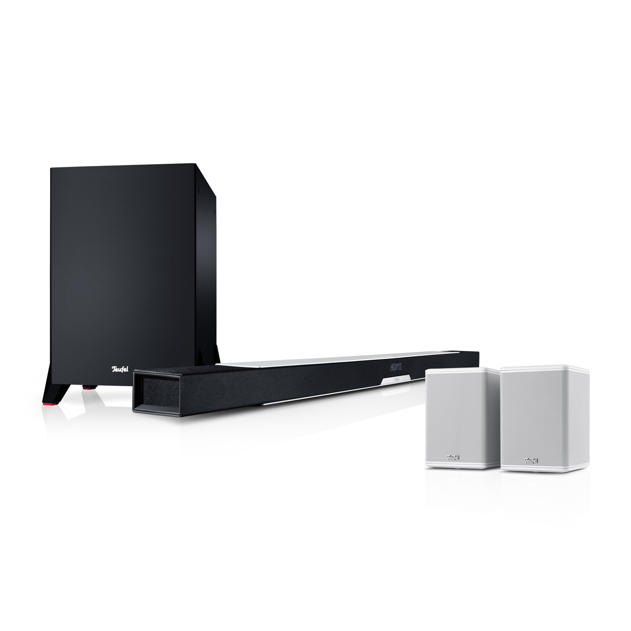 Teufel CINEBAR LUX Surround Ambition "5.1-Set" kabellos 2-Wege-System Weiß Teufel CINEBAR LUX Surround Ambition "5.1-Set" kabellos 2-Wege-System Weiß von Teufel