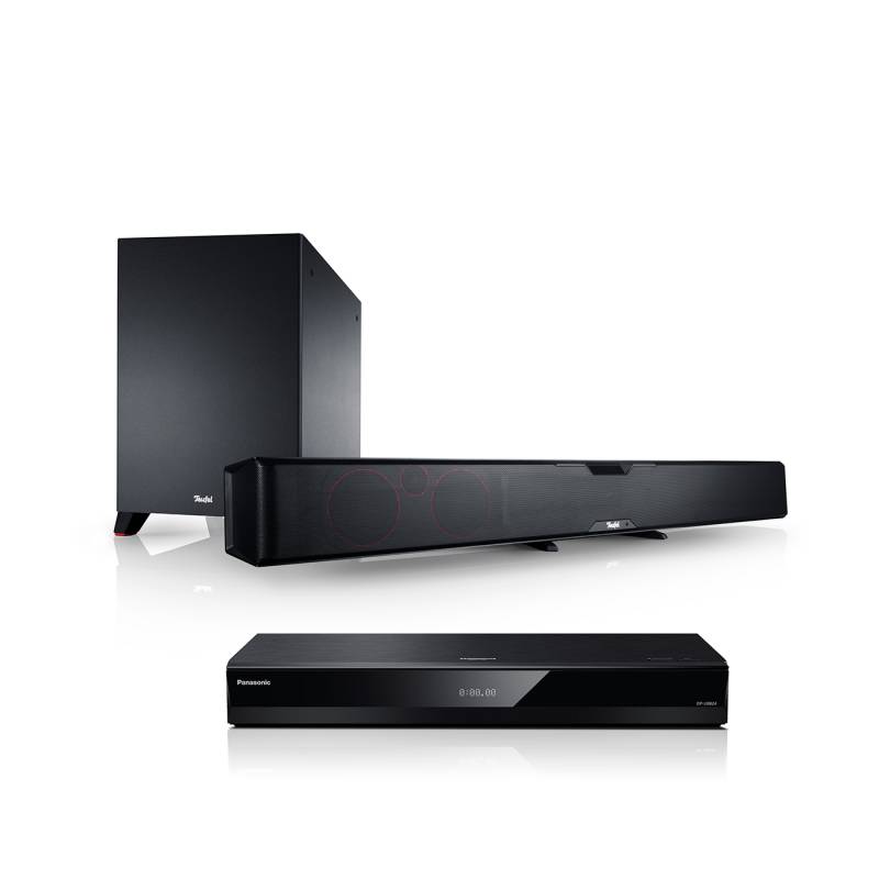 CINEBAR PRO + Panasonic UB824 von Teufel