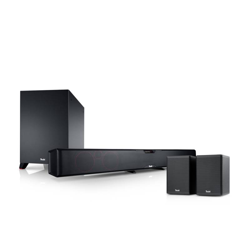 Teufel CINEBAR PRO Surround "4.1-Set" Komplettanlage Sprachverständlichkeit Schwarz von Teufel