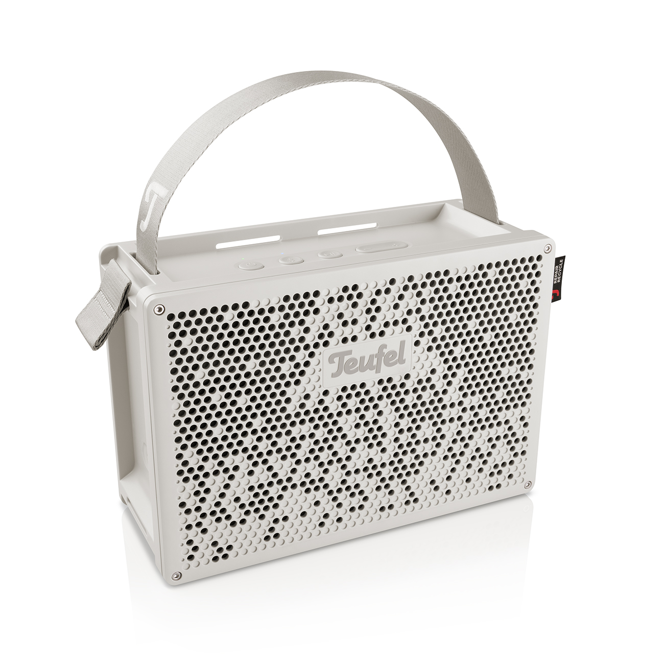 Teufel Mynd 50 % recyceltem Kunststoff wasserdicht Bluetooth tragbarer Speaker warm white Teufel Mynd 50 % recyceltem Kunststoff wasserdicht Bluetooth tragbarer Speaker warm white von Teufel