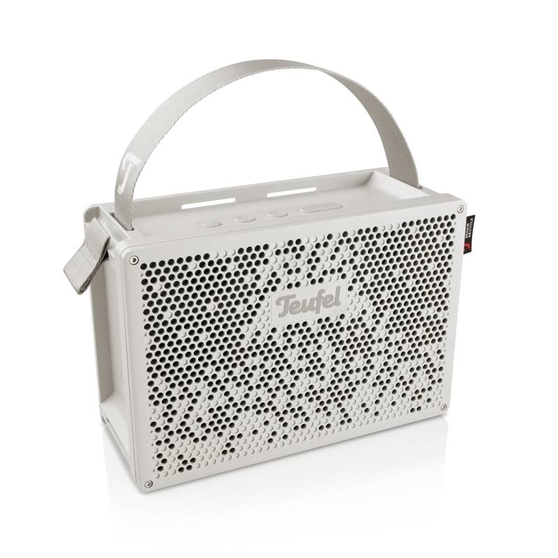 Teufel Mynd 50 % recyceltem Kunststoff wasserdicht Bluetooth tragbarer Speaker warm white von Teufel