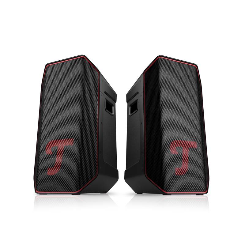 Teufel ROCKSTER AIR 2 Stereo-Set hochauflösender Sound Bluetooth 5.0 mit aptX USB Schwarz von Teufel