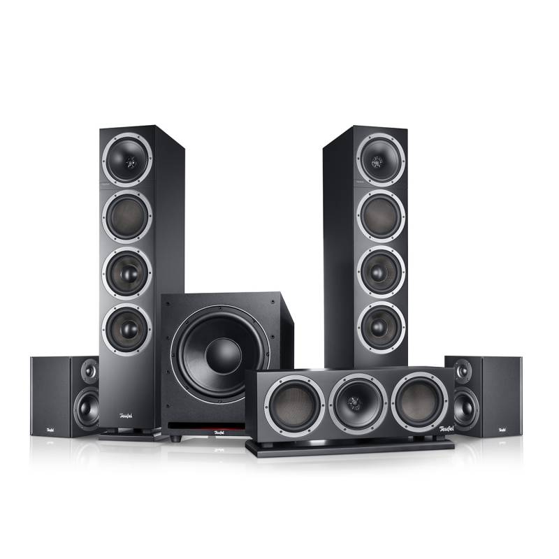 Teufel THEATER 500 Surround "5.1-Set" 5.1-Heimkino Center-Lautsprecher Schwarz von Teufel