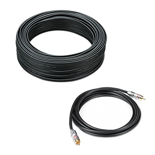 Teufel 5.1 Heimkino-Kabel-Set an AV-Receiver 30 m² Standard C3025S Kupfer und Subwoofer Kabel 2,5 m - schwarz von Teufel