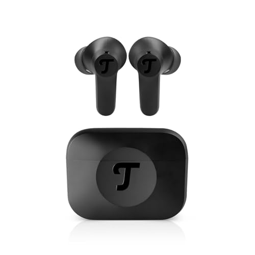 Teufel AIRY TWS 2 - Kabellos In-Ear Bluetooth Kopfhörer True-Wireless mit Active Noise Cancelling, IPX4 Wasserfest, 6 eingebauten Mikrofonen, Lange Akkulaufzeit (42 h), Touch Control - Night Black von Teufel