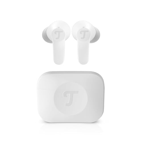 Teufel AIRY TWS 2 - Kabellos In-Ear Bluetooth Kopfhörer True-Wireless mit Active Noise Cancelling, IPX4 Wasserfest, 6 eingebauten Mikrofonen, Lange Akkulaufzeit (42 h), Touch Control - Pure White von Teufel